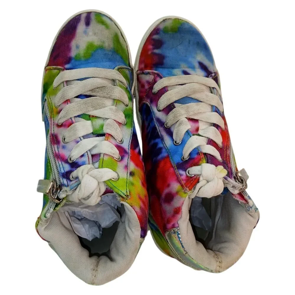 Steve Madden Tie Dyed High Top Sneakers - Big Girls Size 2